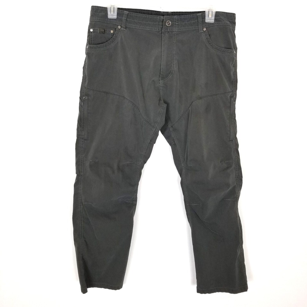KUHL Men Konfidant Air Pants Sz 38 x 30 Gray Performance Hiking Work Durable